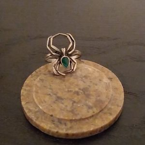 Sterling silver spider ring